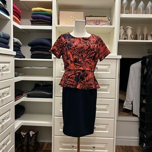 Enfocus Studio Red Floral Dress